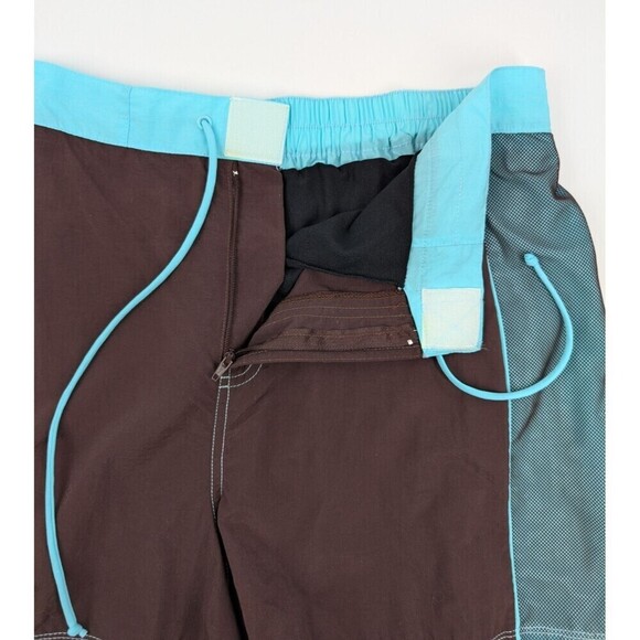 Womens Board Shorts 16W Brown Swim Bottom Built in Brief 3" Inseam Cruise Resort - Picture 5 of 13